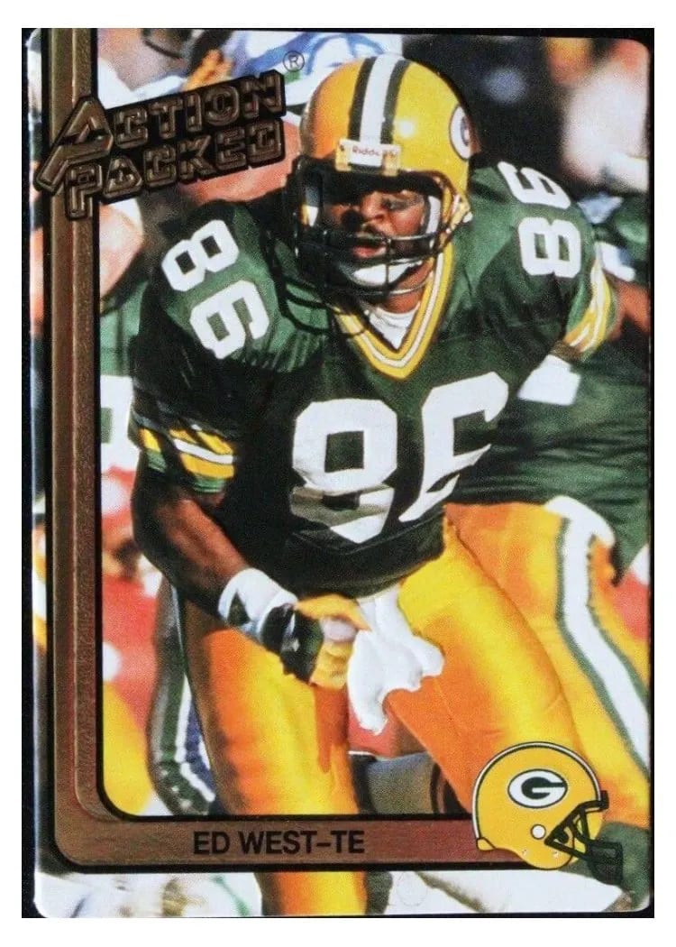 1991 Action Packed Ed West #90 card