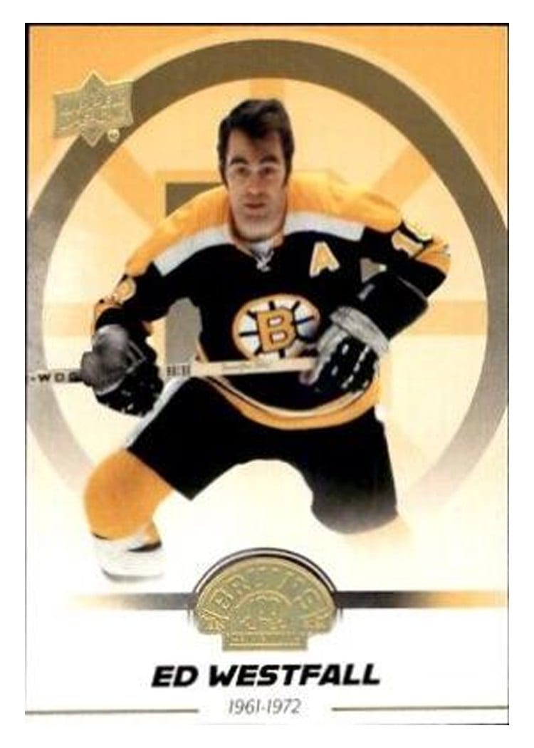 2023-24 Upper Deck Boston Bruins Centennial Box Set Autographs Ed Westfall #14 card