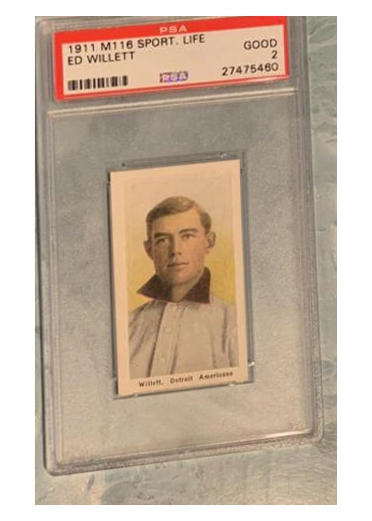 1911 M116 Sporting Life Ed Willett card