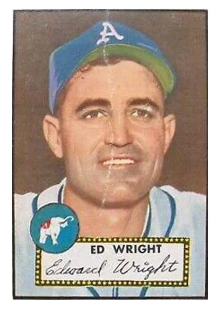1952 Topps Ed Wright #368 card