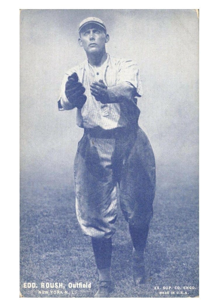 1928 Exhibits Edd Roush card