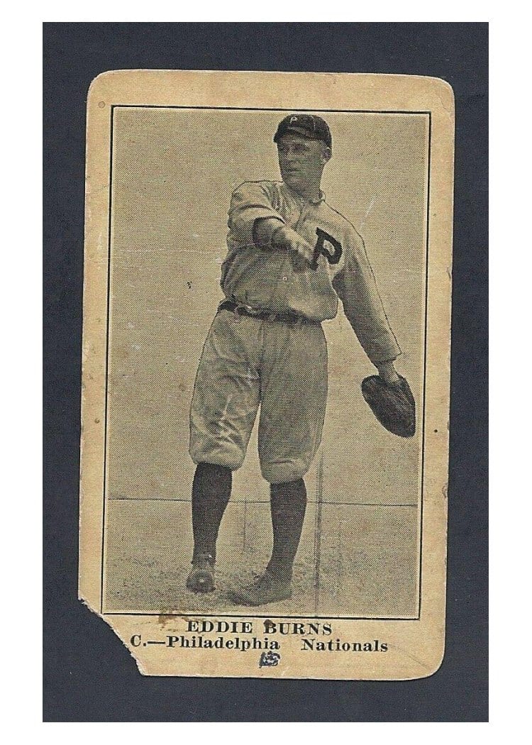 1917 Boston Store Eddie Burns #18 card