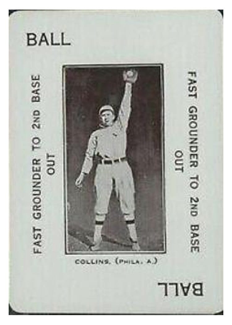 1914 Polo Grounds Game Eddie Collins card