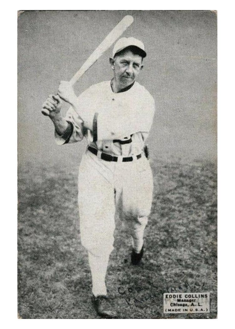 1925 Exhibits Eddie Collins card