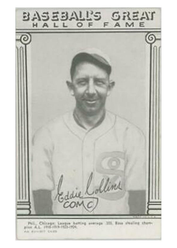 1948 Baseball's Great Hall of Fame Exhibits Eddie Collins