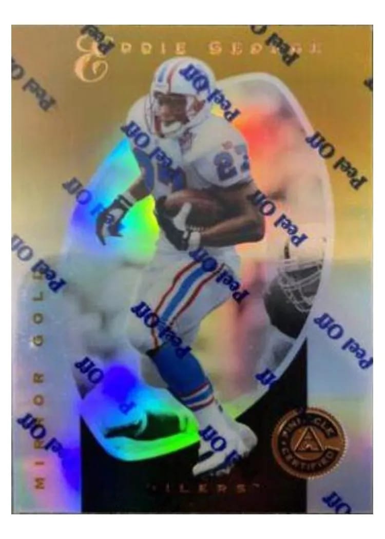 1997 Pinnacle Certified Eddie George Mirror Gold #8 card