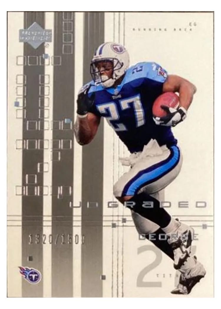 2000 Upper Deck Graded Eddie George #85 card