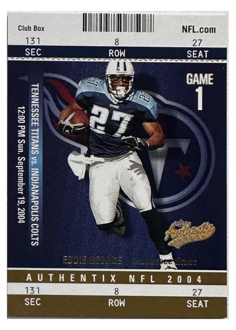 2004 Fleer Authentix Eddie George #4 card
