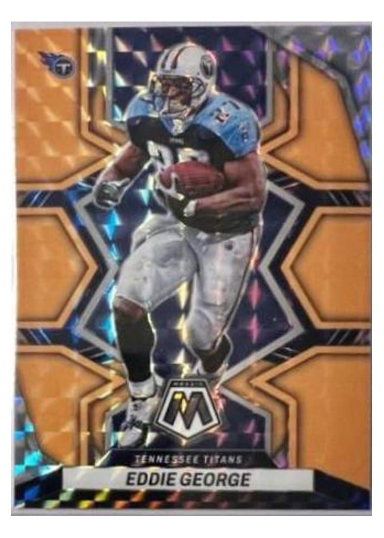 2022 Panini Mosaic Base Set Eddie George Orange Fluorescent #194 card