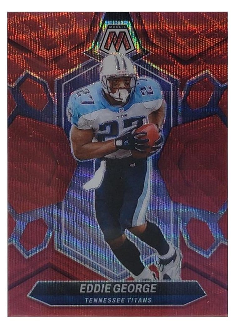 2024 Panini Mosaic Base Set Eddie George Red Wave #232 card