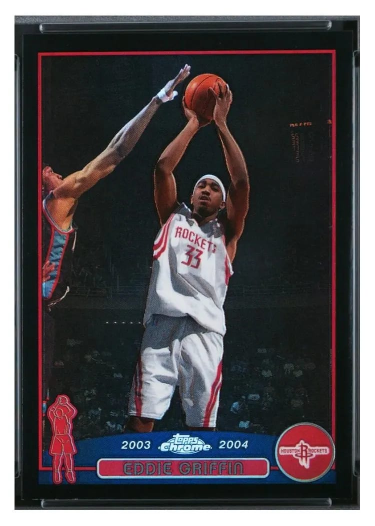 2003 Topps Chrome Eddie Griffin Black Refractor #76 card