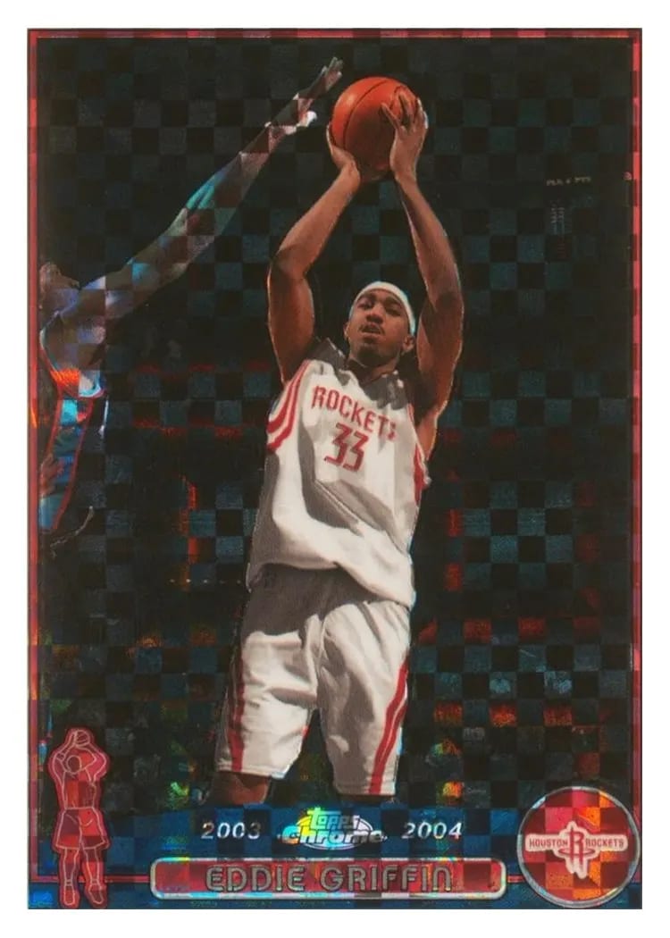 2003 Topps Chrome Eddie Griffin Xfractor #76 card