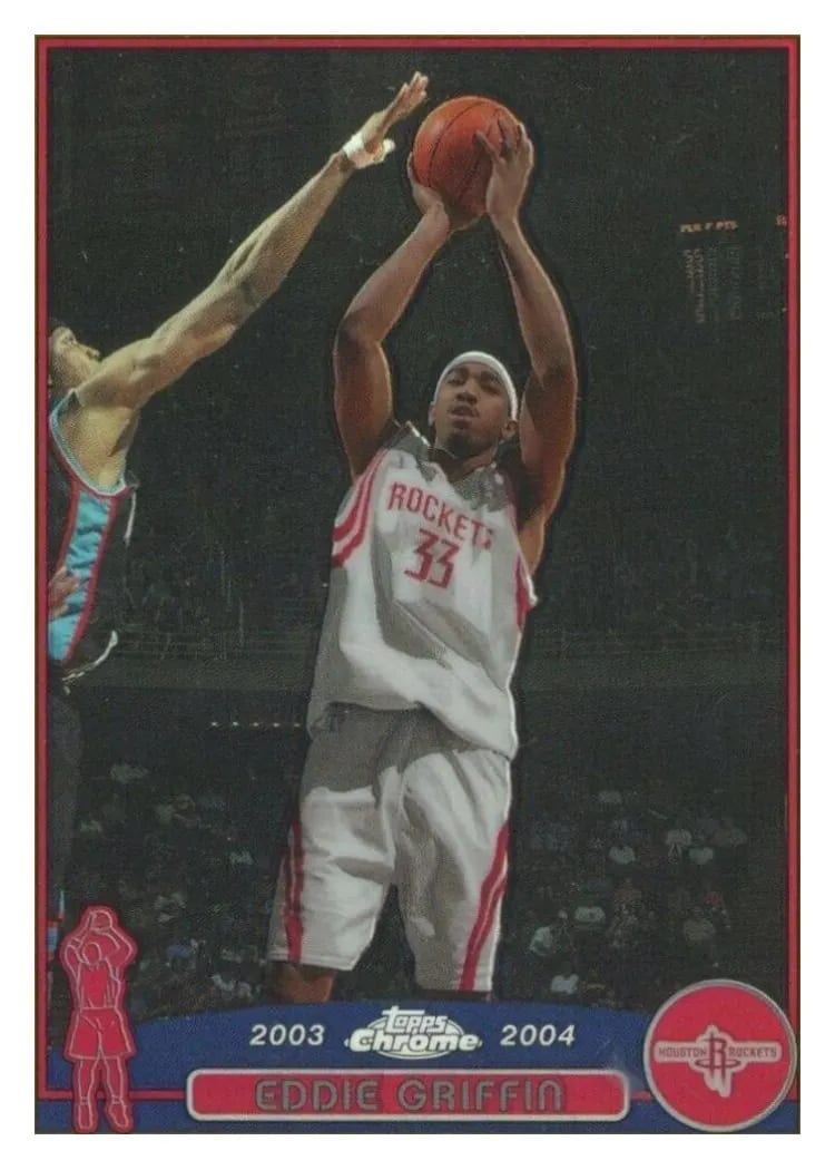 2003 Topps Chrome Eddie Griffin Gold Refractor #76 card