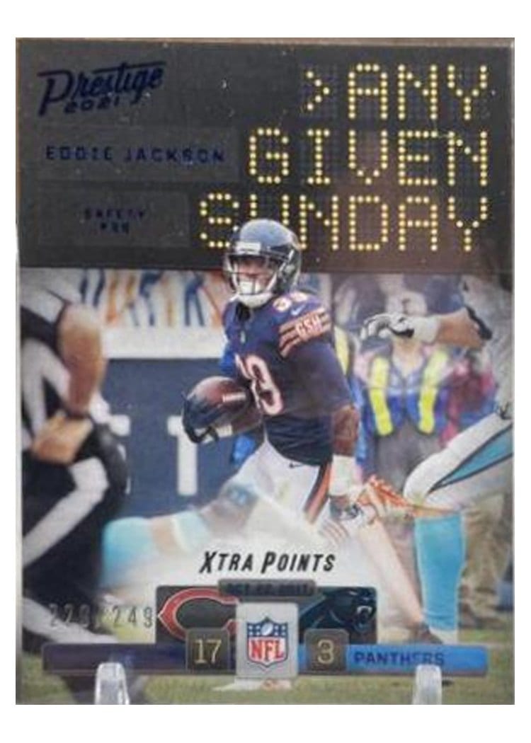 2021 Panini Prestige Any Given Sunday Eddie Jackson #AGS-EJ card