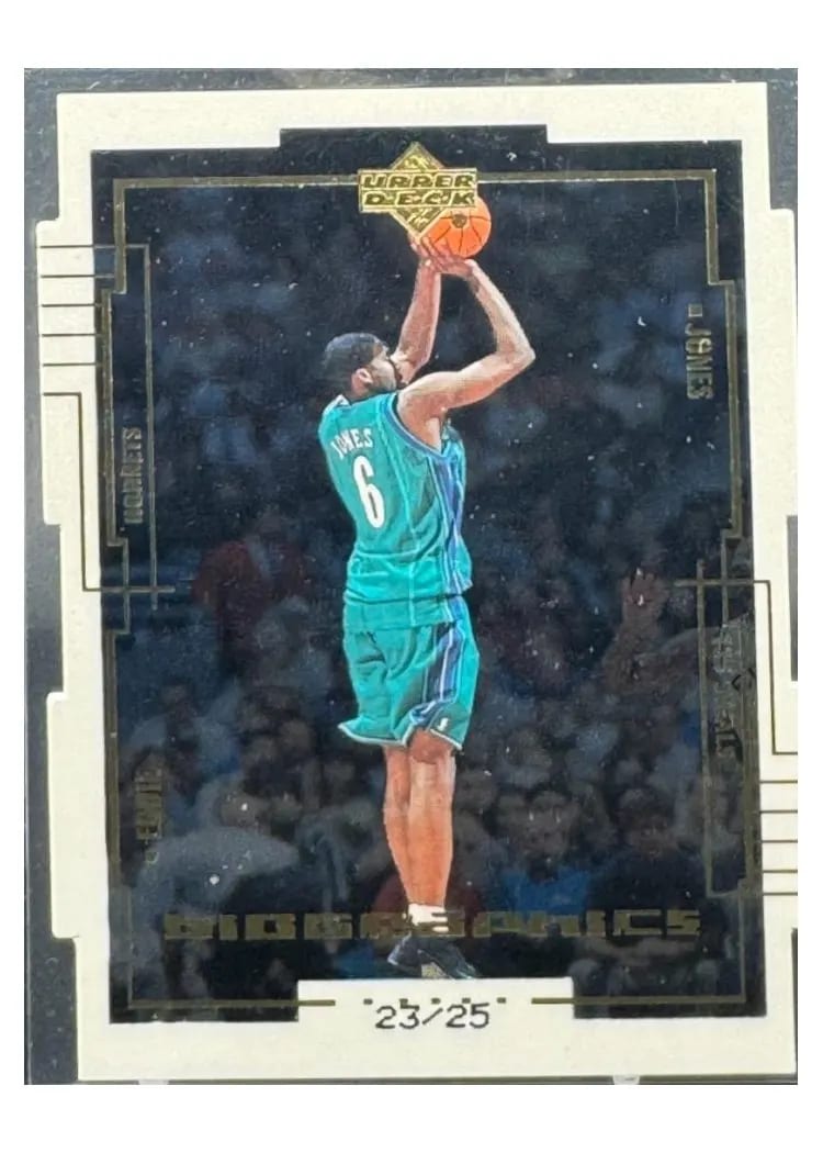 1999 Upper Deck Biographics Eddie Jones #B11 card