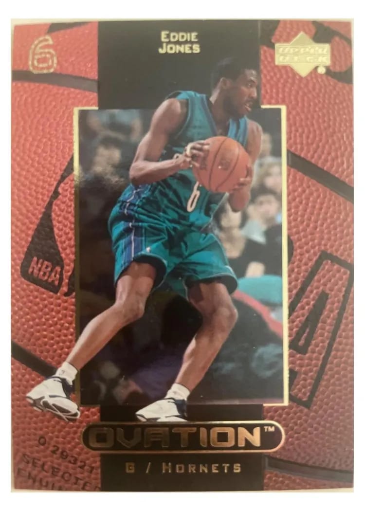 1999 Upper Deck Ovation Eddie Jones #6 card
