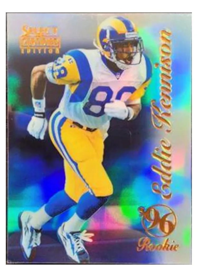 1996 Select Certified Eddie Kennison Mirror Blue #110 card