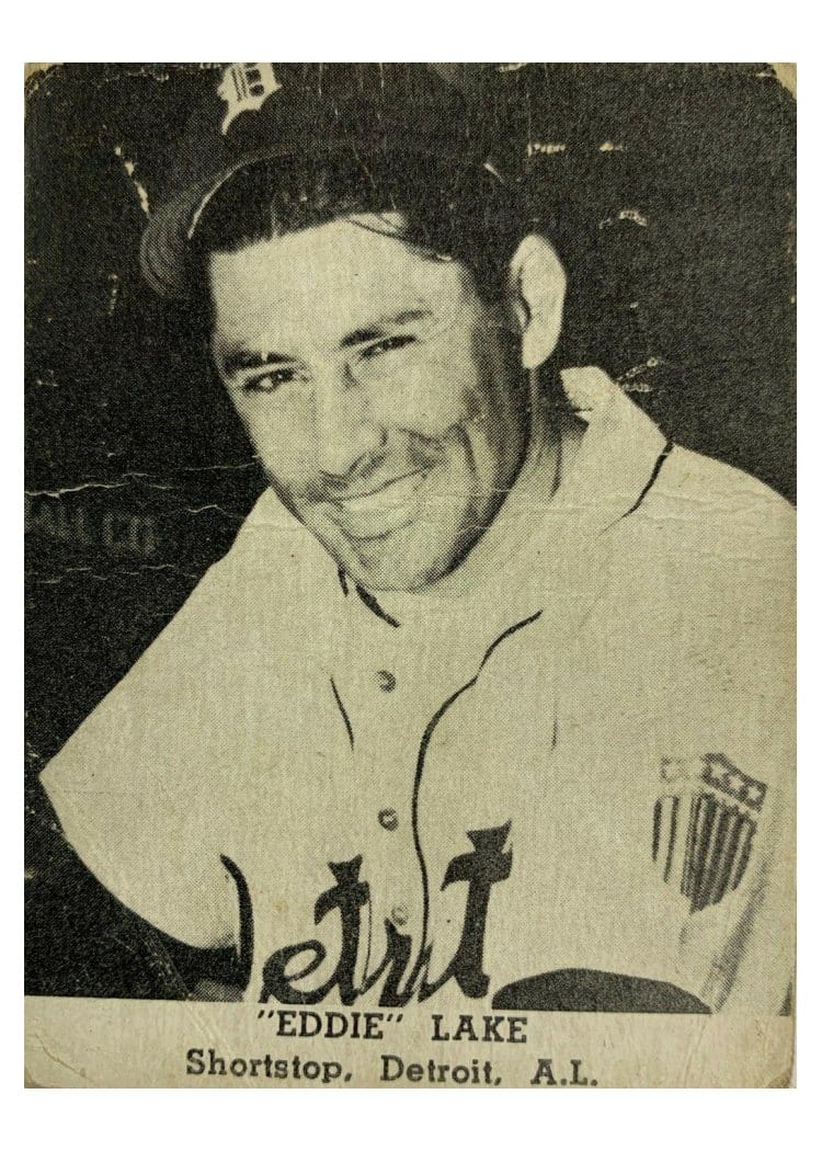 1947 Tip Top Bread Eddie Lake card