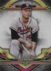 2024 Topps Triple Threads Base Set Eddie Mathews #199 card