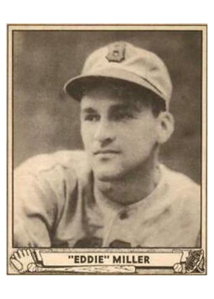 1940 Play Ball Eddie Miller #56 card