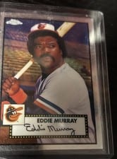 2021 Topps Chrome Platinum Anniversary Autographs Eddie Murray #PA-EM card