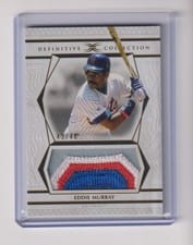 2025 Topps Definitive Collection Jumbo Relic Collection Eddie Murray #DJRC-EM card