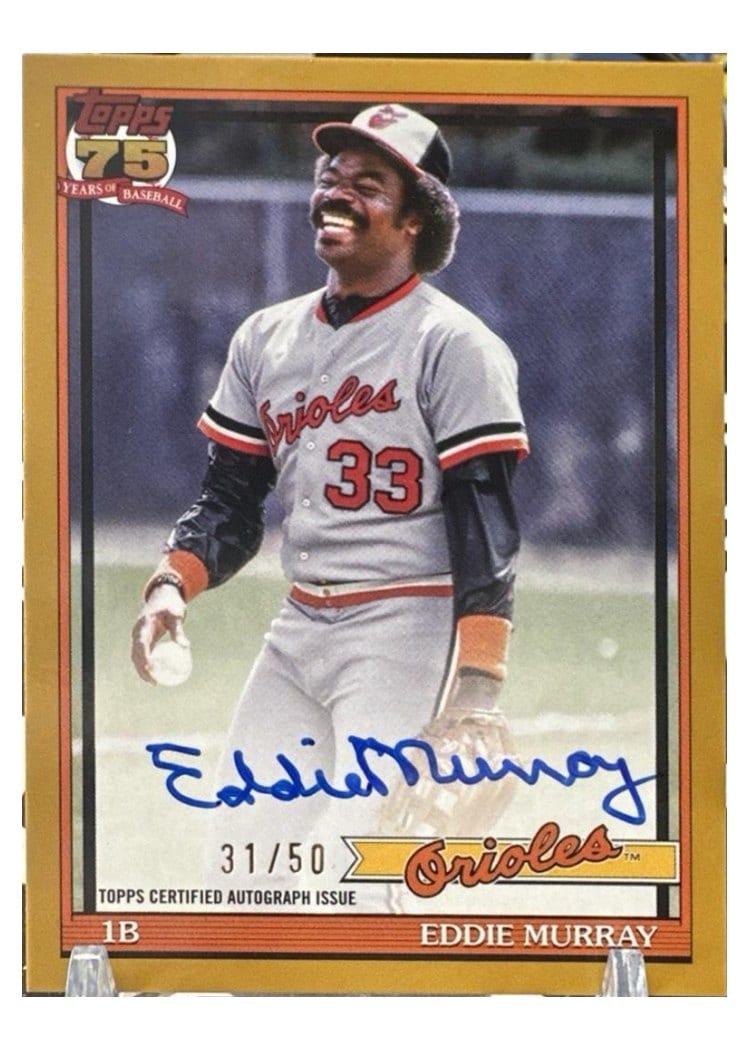 2026 Topps 1991 Topps Autographs Eddie Murray #91A-EMU card