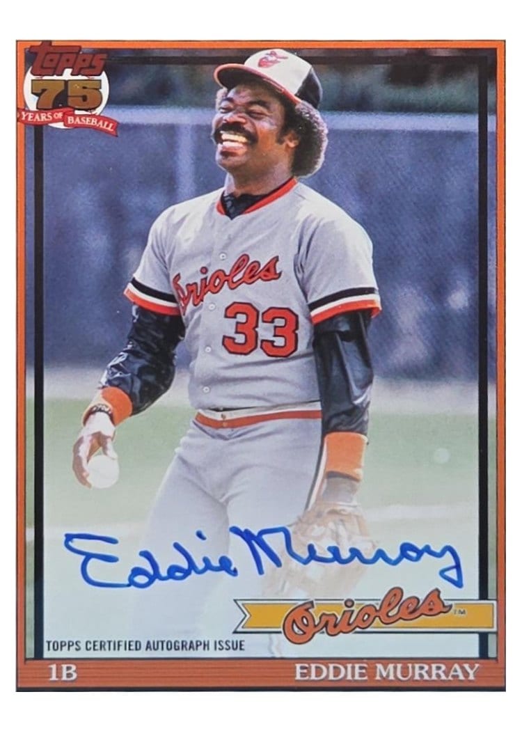 2026 Topps 1991 Topps Autographs Eddie Murray #91A-EMU card