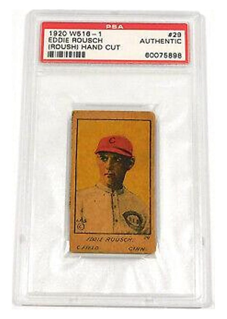 1920 W516 1 Eddie Rousch Hand Cut Roush #29 card
