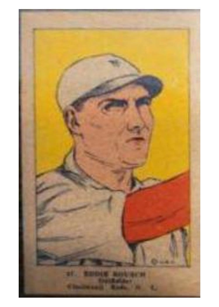 1923 W515 1 Eddie Rousch Hand Cut #57 card