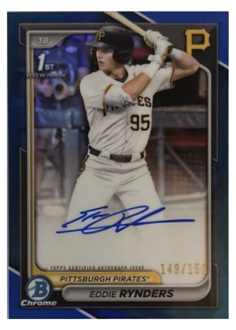 2024 Bowman Draft Chrome Prospect Autographs Eddie Rynders #CPA-ER card