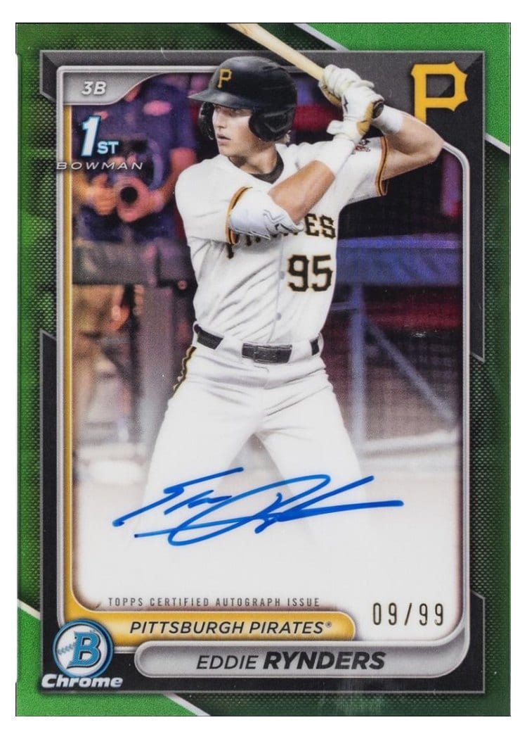 2024 Bowman Draft Chrome Prospect Autographs Eddie Rynders #CPA-ER card
