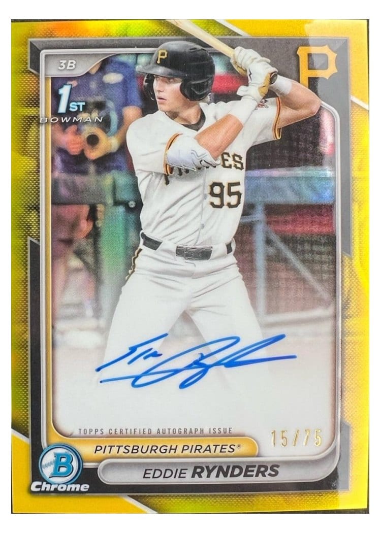 2024 Bowman Draft Chrome Prospect Autographs Eddie Rynders #CPA-ER card