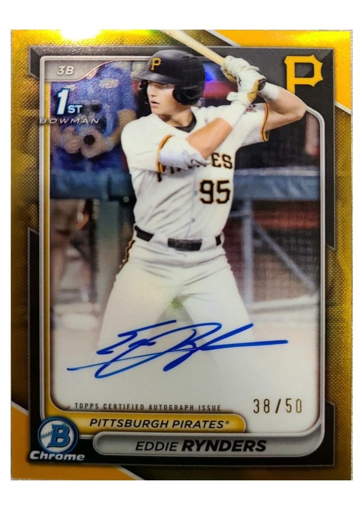 2024 Bowman Draft Chrome Prospect Autographs Eddie Rynders #CPA-ER card