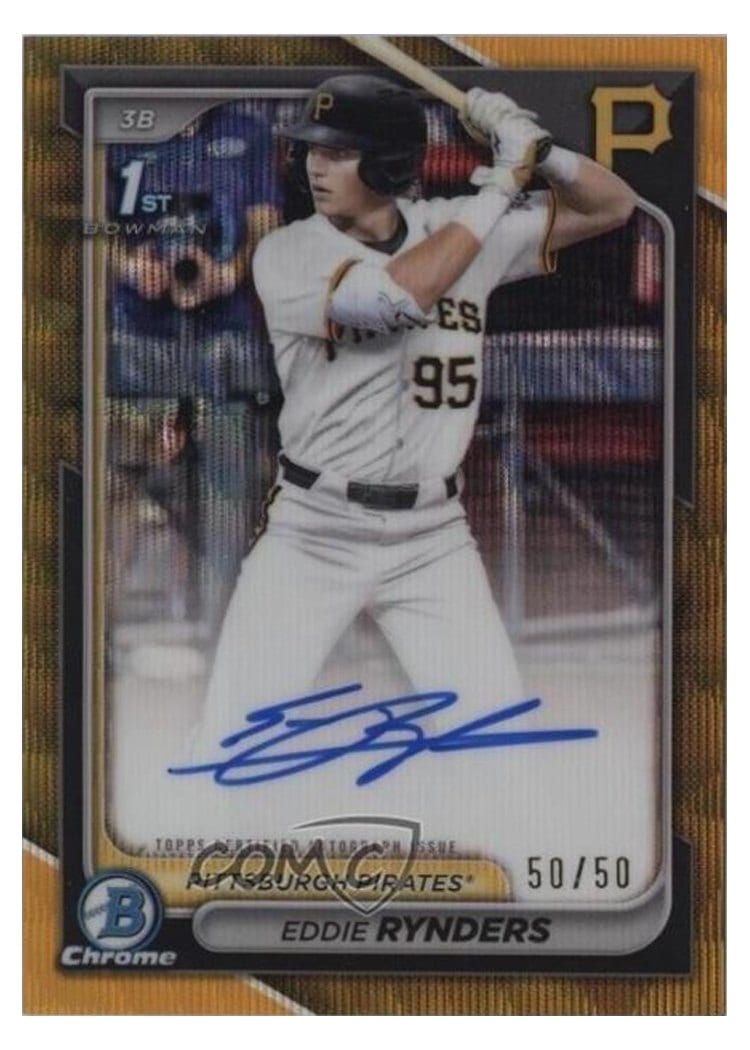 2024 Bowman Draft Chrome Prospect Autographs Eddie Rynders #CPA-ER card