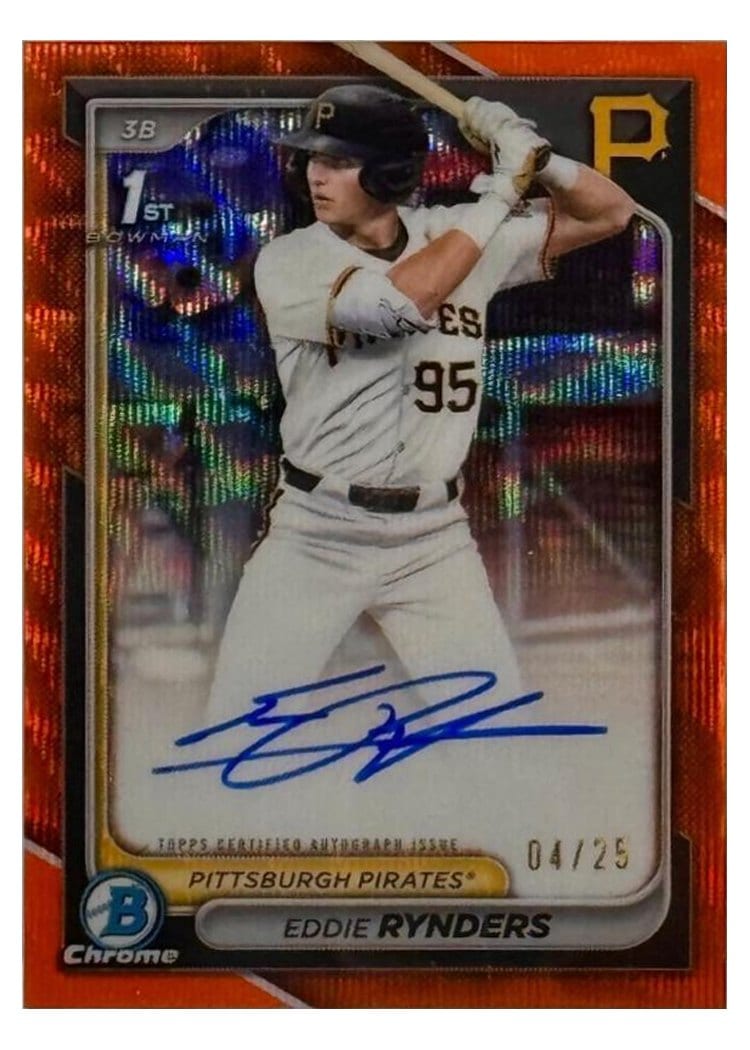 2024 Bowman Draft Chrome Prospect Autographs Eddie Rynders #CPA-ER card