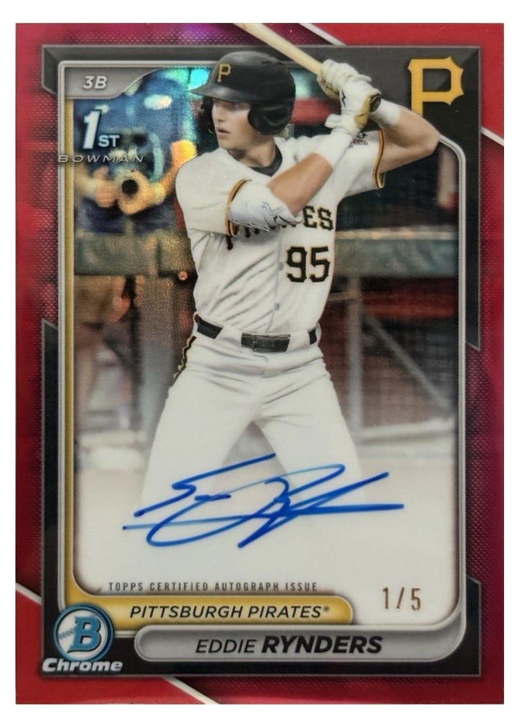 2024 Bowman Draft Chrome Prospect Autographs Eddie Rynders #CPA-ER card