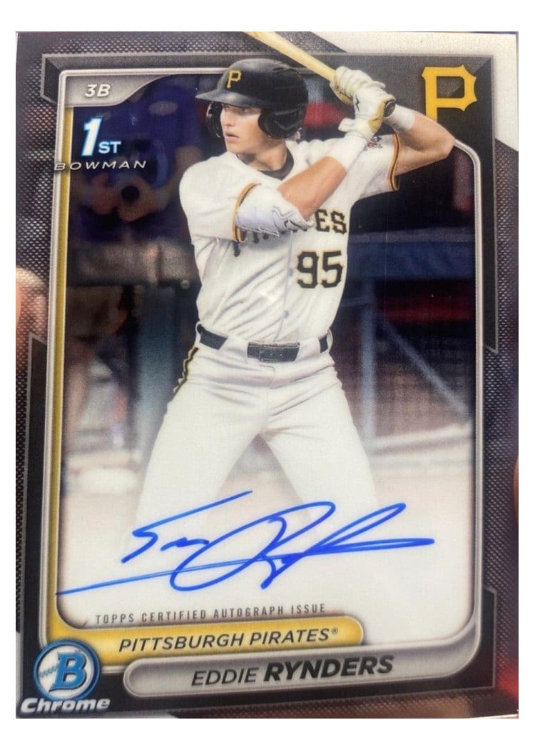 2024 Bowman Draft Chrome Prospect Autographs Eddie Rynders #CPA-ER card