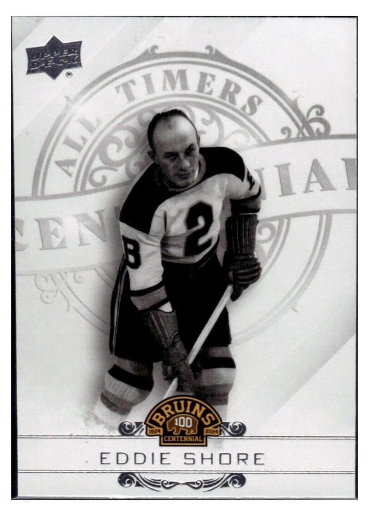 2023-24 Upper Deck Boston Bruins Centennial All-Timers Short Prints (SPs) Eddie Shore #100-44 card