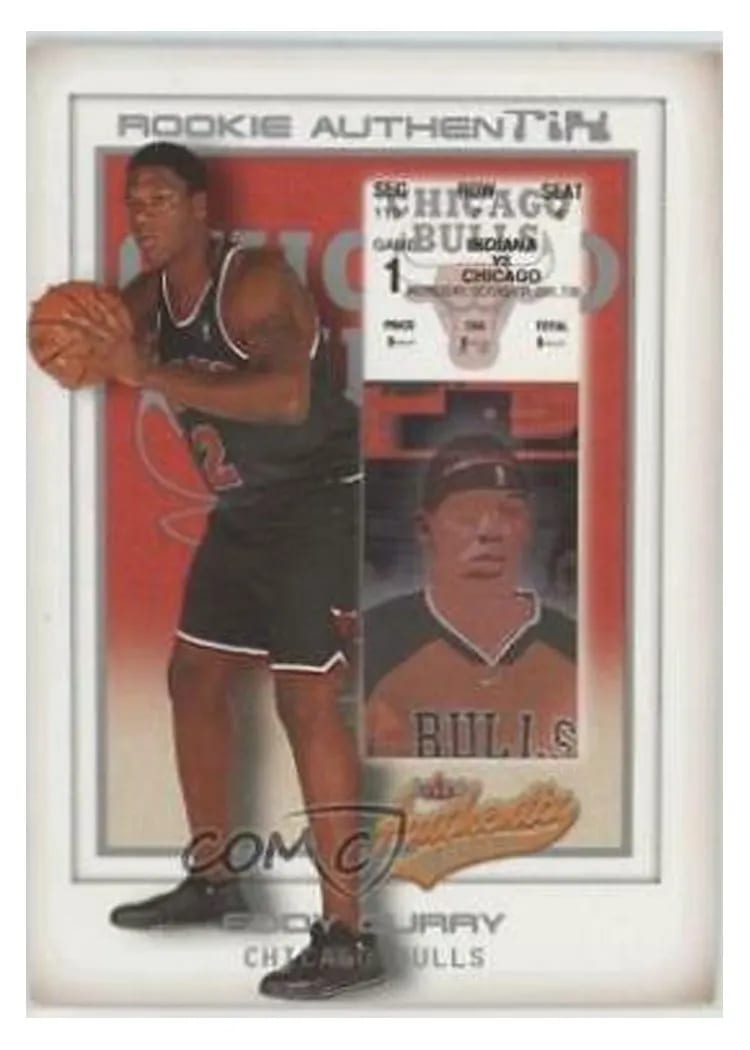 2001 Fleer Authentix Eddy Curry #134 card