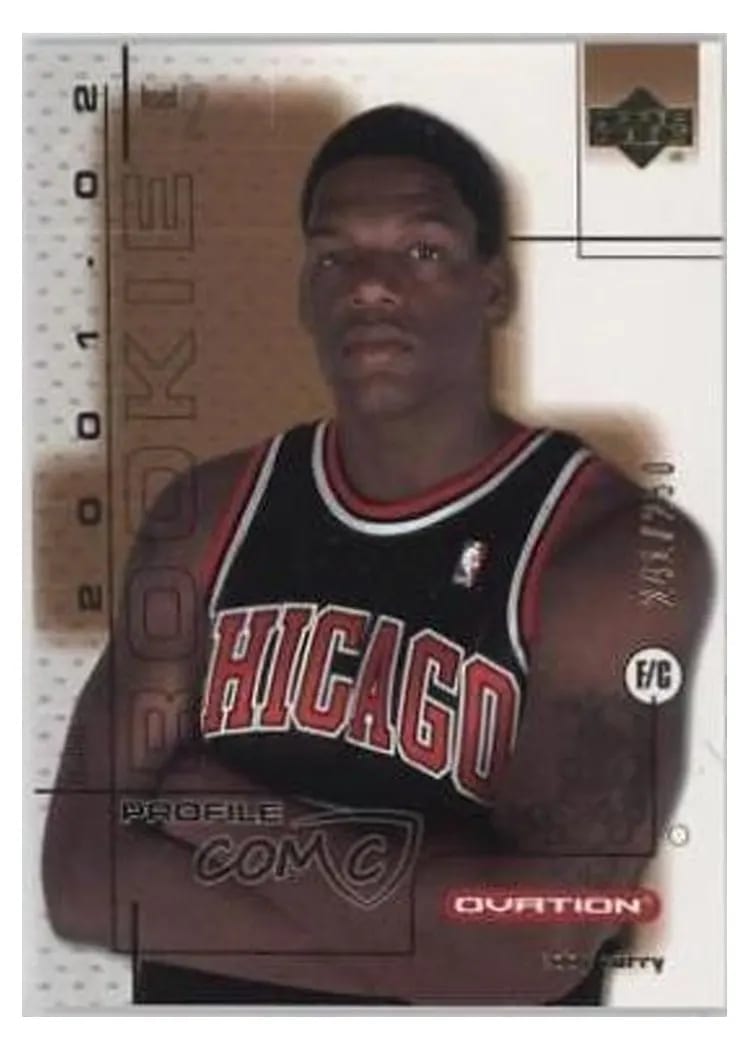 2001 Upper Deck Ovation Eddy Curry #118 card