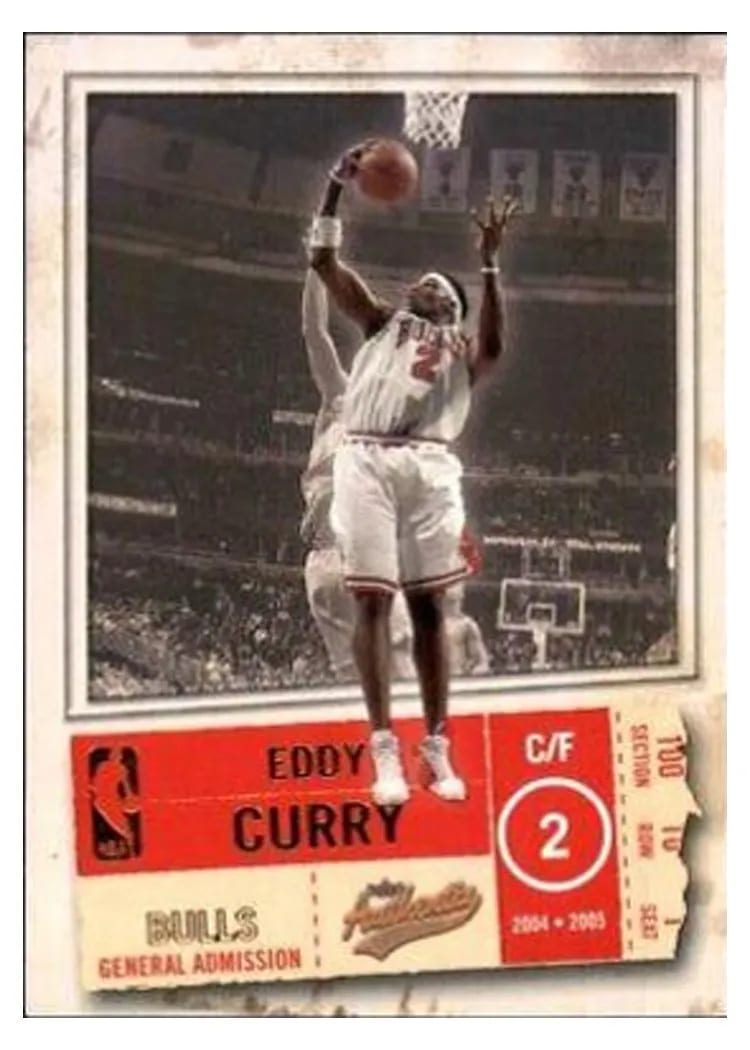 2004 Fleer Authentix Eddy Curry #82 card