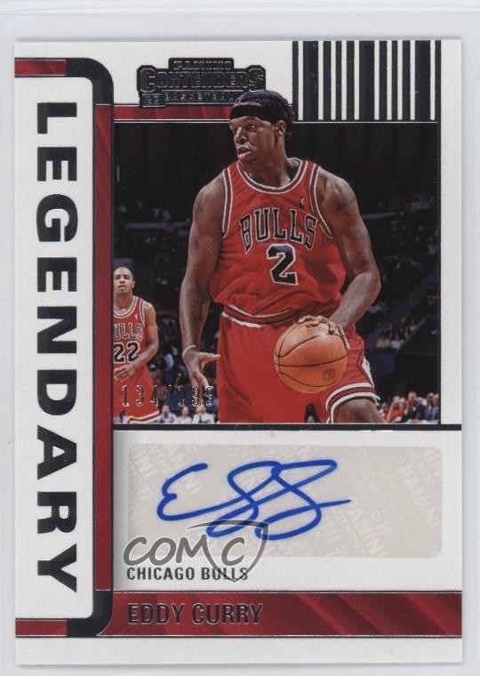 2022-23 Panini Contenders Legendary Contenders Autographs Eddy Curry #LC-ECY card