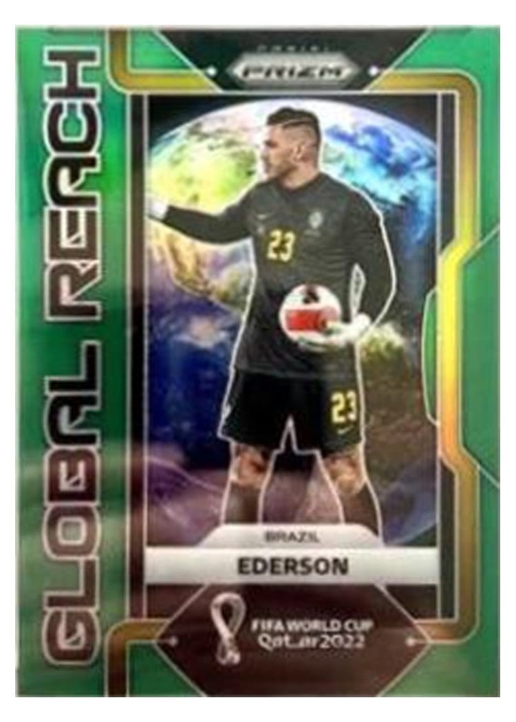 2022 Panini Prizm World Cup Global Reach Ederson #20 card