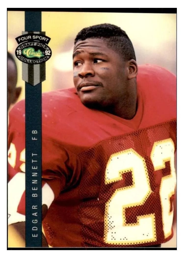1992 Classic 4 Sport Edgar Bennett #93 card