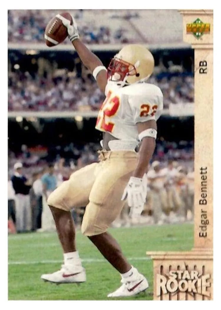 1992 Upper Deck Edgar Bennett #2 card