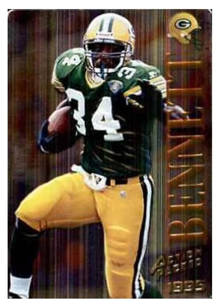 1995 Action Packed Edgar Bennett Quick Silver #68 card