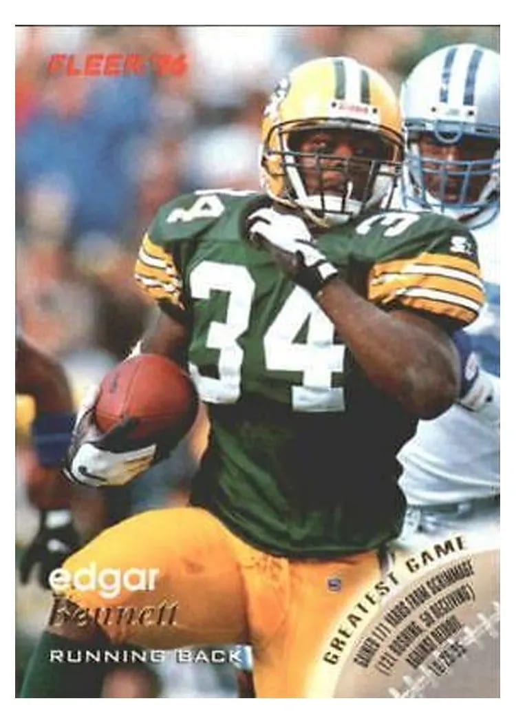1996 Fleer Edgar Bennett #48 card