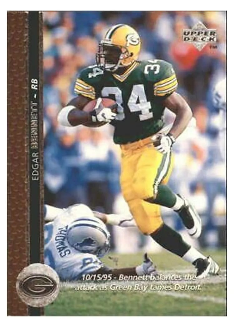 1996 Upper Deck Edgar Bennett #101 card
