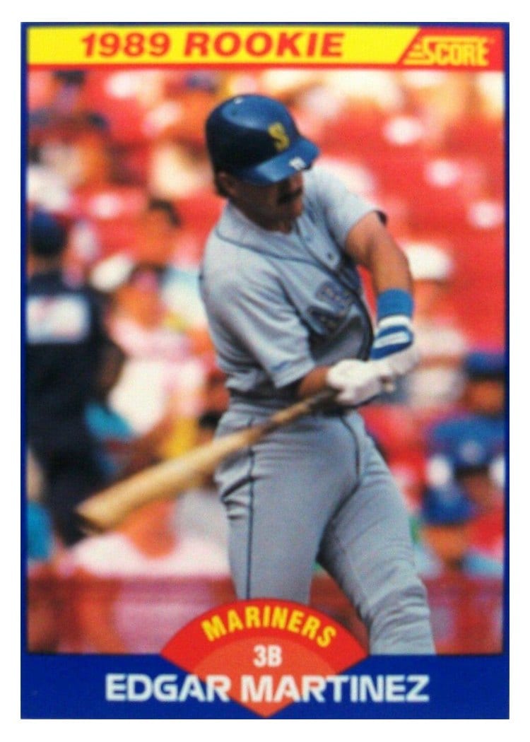 1989 Score Edgar Martinez #637 card